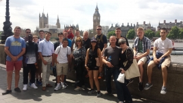 London-The South Bank with Riverside Military Academy Gainsville GA