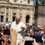 Rome-The present Pope, Francis. Papal audience St Peters