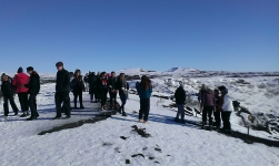 Iceland-All Saints learn about the formation of Glacier's